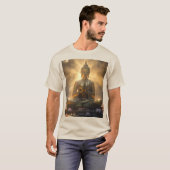 MEDITATION - ヨガ - 今を生きる Tシャツ (正面フル)