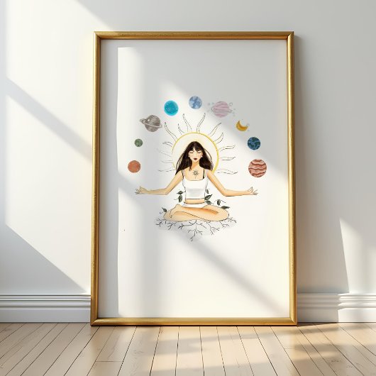 Meditation art ポスター