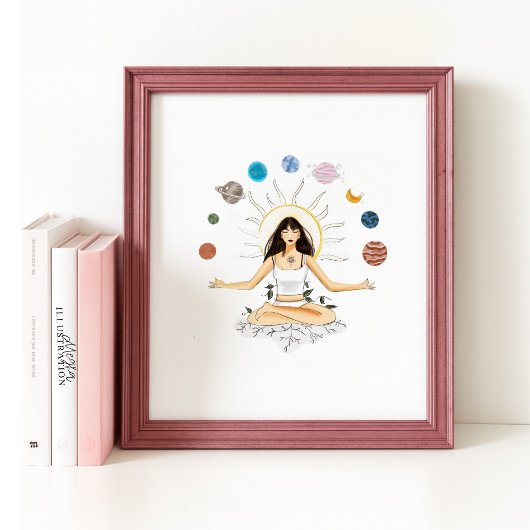 Meditation art ポスター