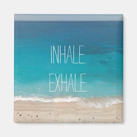 Meditation Breath Beautiful Beach Spring 2023 マグネット (正面)