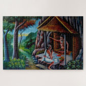 meditation buddha puzzle ジグソーパズル (横)