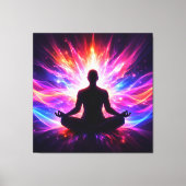 Meditation Chakra Stretched Canvas Wall Art キャンバスプリント (正面)