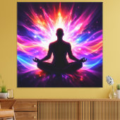 Meditation Chakra Stretched Canvas Wall Art キャンバスプリント (インサイチュ (リビング))