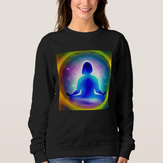 Meditation Enlightment Spiritual Yoga Transcendent スウェットシャツ (正面)