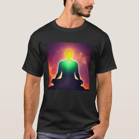 Meditation Enlightment Spiritual Yoga Transcendent Tシャツ (正面)