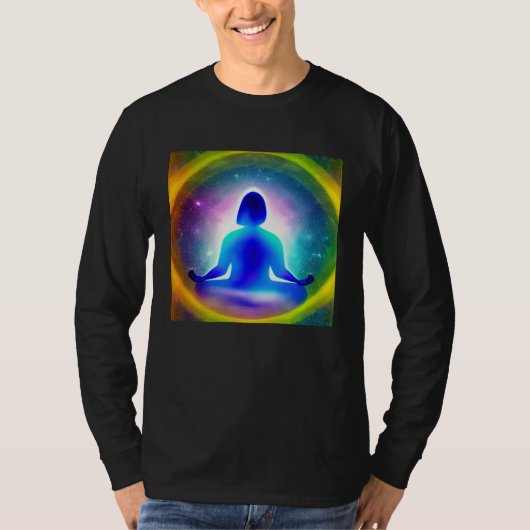 Meditation Enlightment Spiritual Yoga Transcendent Tシャツ (正面)