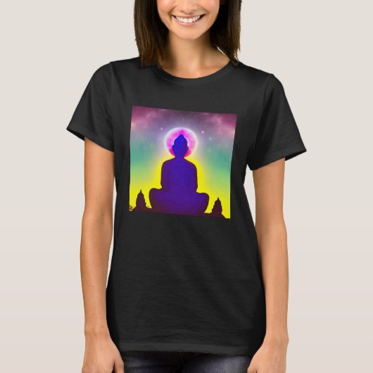 Meditation Enlightment Spiritual Yoga Transcendent Tシャツ (正面)