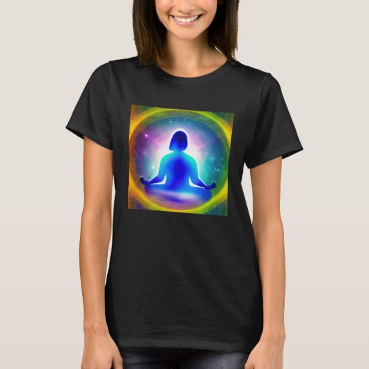 Meditation Enlightment Spiritual Yoga Transcendent Tシャツ (正面)