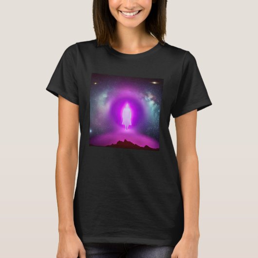 Meditation Enlightment Spiritual Yoga Transcendent Tシャツ (正面)