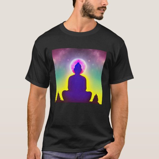 Meditation Enlightment Spiritual Yoga Transcendent Tシャツ (正面)