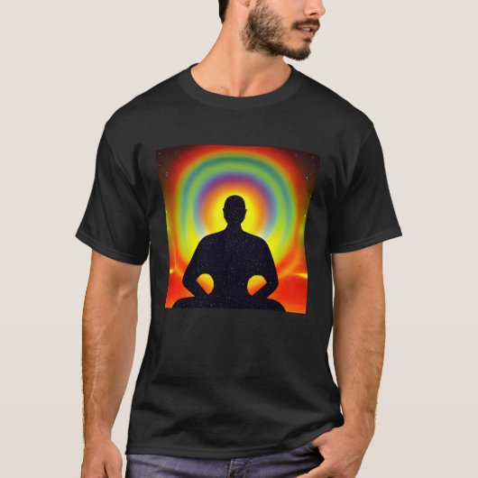 Meditation Enlightment Spiritual Yoga Transcendent Tシャツ (正面)