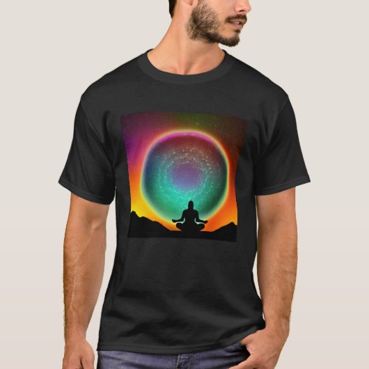 Meditation Enlightment Spiritual Yoga Transcendent Tシャツ (正面)