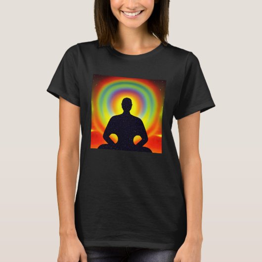 Meditation Enlightment Spiritual Yoga Transcendent Tシャツ (正面)