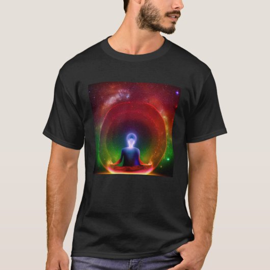 Meditation Enlightment Spiritual Yoga Transcendent Tシャツ (正面)