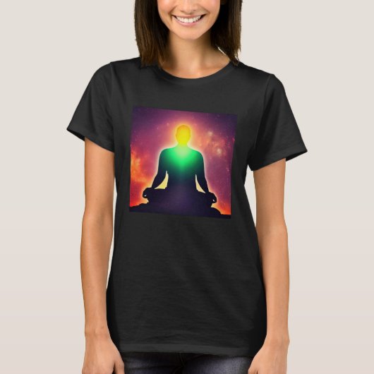 Meditation Enlightment Spiritual Yoga Transcendent Tシャツ (正面)