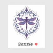 Meditation Fractal Geometry Spiritual Yoga Dragonf シール (シート)