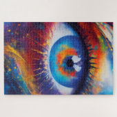 Meditation, Geist und Seele – fantastisches Auge ジグソーパズル (横)
