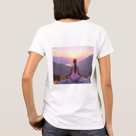 Meditation - Inner Balance - Yoga Tシャツ (裏面)