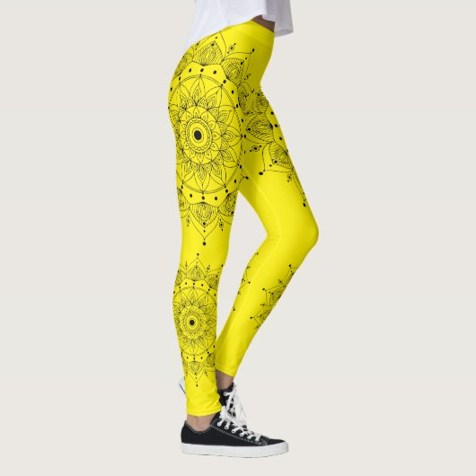Meditation - Mandala Symbol  レギンス (右)