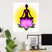 Meditation poster ポスター (ホームオフィス)