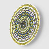  meditation time mandala clock ラージ壁時計 (傾斜)