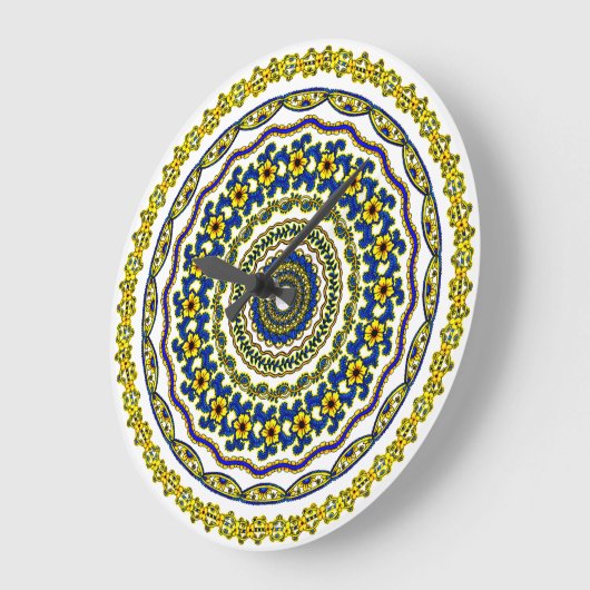  meditation time mandala clock ラージ壁時計 (傾斜)