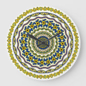  meditation time mandala clock ラージ壁時計 (正面)