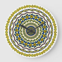  meditation time mandala clock ラージ壁時計