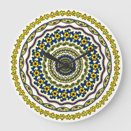  meditation time mandala clock ラージ壁時計 (正面)