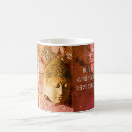 Meditation with Buddha's words コーヒーマグカップ