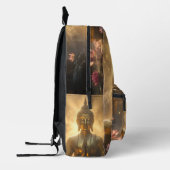 MEDITATION - YOGA - CARPE DIEM プリントバックパック (左)