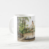 Meditation Yoga Pose Serenity  コーヒーマグカップ (正面左)