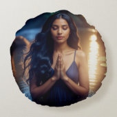 MEDITATION - YOGA - WELLNESS - CARPE DIEM ラウンドクッション (裏面)