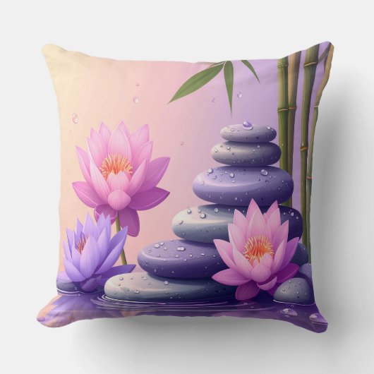 Meditation Yoga Wellness Mandala Bamboo Coffee Cup クッション (正面)