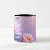 Meditation Yoga Wellness Mandala Bamboo Coffee Cup ツートーンマグカップ (中央)