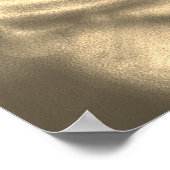 *~* Meditation Zen Buddha Meditate Flowers Gold ポスター (角)