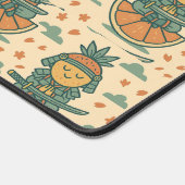 Meditative Fruit Warrior Japanese  デスクマット (コーナー)