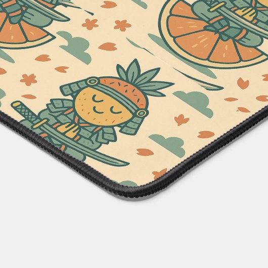 Meditative Fruit Warrior Japanese  デスクマット (コーナー)
