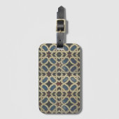 Mediteraneanモザイク荷物タグ ラゲッジタグ (正面縦)