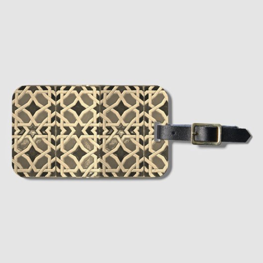 Mediteraneanモザイク荷物タグ ラゲッジタグ (正面横)