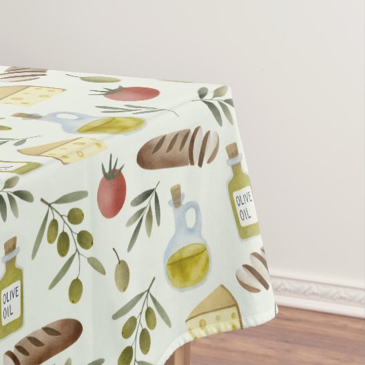 Mediterrane Küche- kulinarische テーブルクロス (インサイチュ)