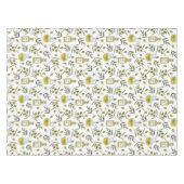 Mediterrane Küche- Oliven und Olivenöl テーブルクロス (正面(横))