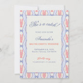  mediterraneanスタイルの女の子だけの週末 招待状 (正面)