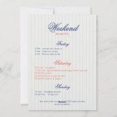  mediterraneanスタイルの女の子だけの週末 招待状 (裏面)