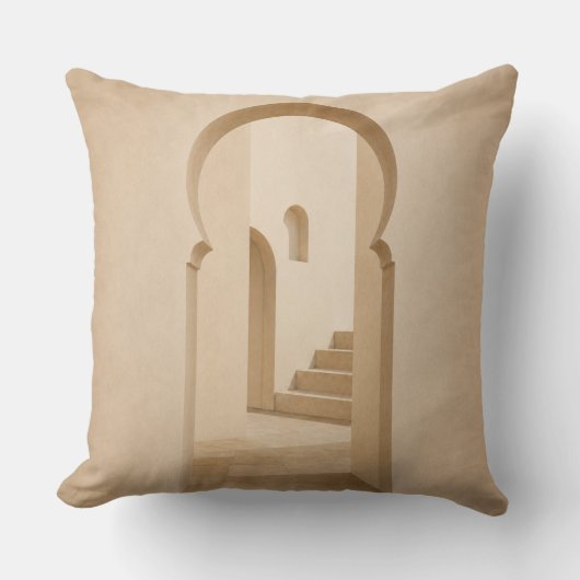 Mediterranean Arch Throw Pillow クッション (正面)