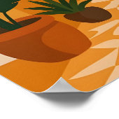 Mediterranean Arched Garden View Wall Art ポスター (角)