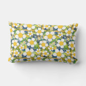 Mediterranean Blossom Blue Yellow and White  ランバークッション (裏面)