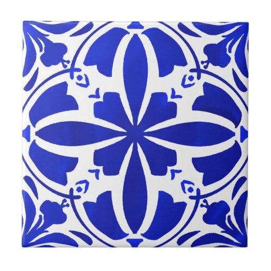 Mediterranean Blue タイル (正面)