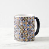  Mediterranean blue &brown Mug モーフィングマグカップ (正面右)