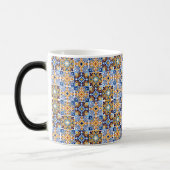  Mediterranean blue &brown Mug モーフィングマグカップ (左)